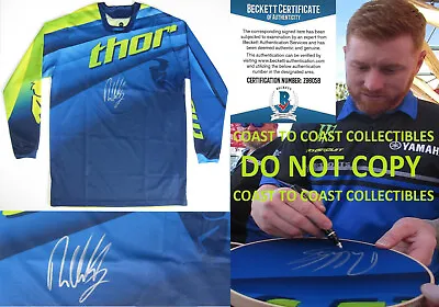 Ryan Villopoto Motocross Supercross Autographed Thor Jersey COA Proof Beckett  • $299.99