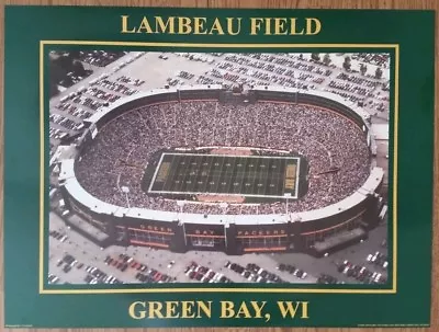 Green Bay Packers OLD LAMBEAU FIELD 1996 Classic Aerial View Mancave POSTER • $14.49