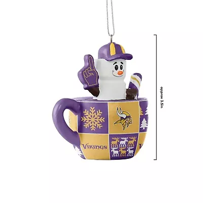 Minnesota Vikings Christmas Tree Holiday Ornament - Smores Mug - Team Logo • $14.36