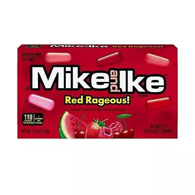 Mike And Ike Theater Box Red Rageous 4.25 Oz - 12 Ct • $29.99