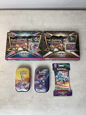 Pokémon TCG Kanto Power Mini Tin Mewtwo And Mew Plus Shining Fates And More LOT • $89.95