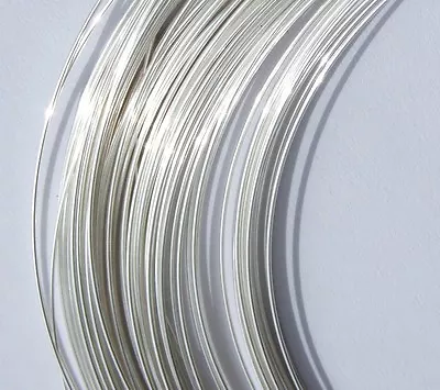 £2.17 • Buy Fully Hard Sterling 925 Silver Round Wire 0.5,0.8,1,1.2,1.5mm  Bead,Pendant,Ring