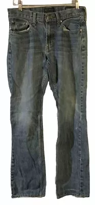 Bullhead Straight Leg Dark Blue Cotton Denim Jeans Mens Size 30 X 32 Pockets • $10