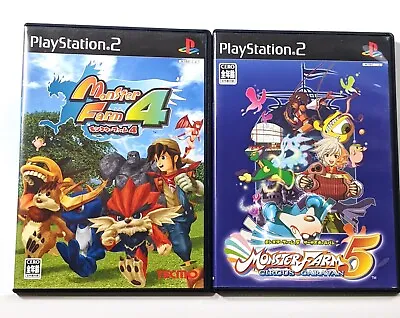 Monster Rancher 4 + 5 Monster Farm Playstation 2 PS2 NTSC-J Japan - US Seller • $17.35