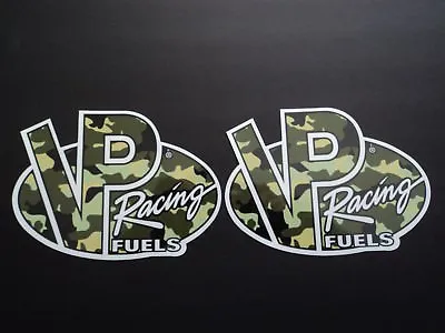 VP Racing Fuels Camouflage NASCAR NHRA Racing Decals Stickers Large Size Pair • $4.99