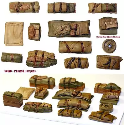 1/35 Universal Tents Tarps & Crates #8 - Value Gear Details - Resin Stowage • $11.50