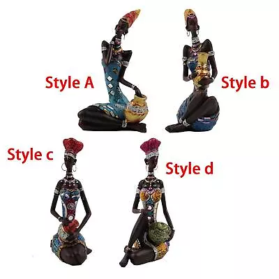 African Tribal Lady Statue African Statue Crafts Women Tribal African Figurine • $39.20