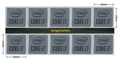 Core I3 Sticker I5 Sticker I7 Sticker I9 Sticker 10Gen 11Gen Sticker X 10 Pcs • $8.88