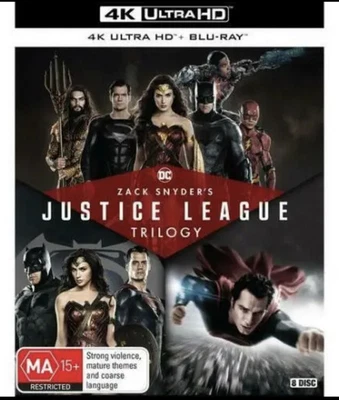 $59.99 • Buy Zack Snyder's Justice League Trilogy 4K Ultra HD + Blu-ray