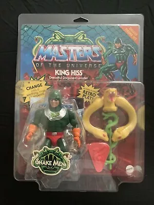 Masters Of The Universe Origins King Hiss Deluxe 2022 NEW UNPUNCHED • $26