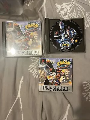 PS1  Sony Playstation 1 Game Crash Bandicoot 3 Game Warped Boxed • £11