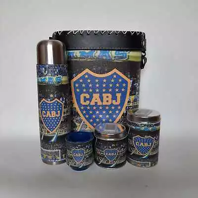 Brand Boca Juniors New Set Yerba Mate Kit Containers Gourd Bombilla Thermos Bag  • $69.90