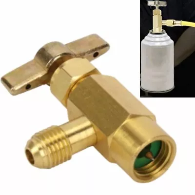 1/2 Acme1/4 SAE Refrigeration Can Tap Opener R134A Tank Adapter Dispensing Valve • $10