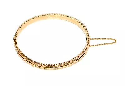 9K Solid Gold Bangle Bracelet Gold Bracelet Women's Bracelet Vintage Bracelet • $719.99