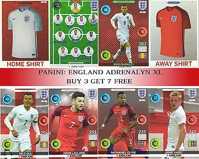 Panini EURO 2016 Adrenalyn XL ENGLAND Cards  • £0.99