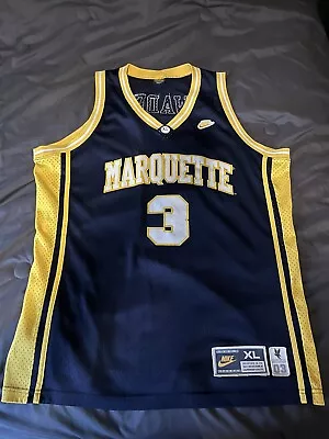 VTG Nike Marquette Dwane Wade Jersey XL • $60