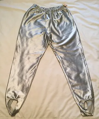 Vintage Silver Metallic Stir-up Pants 80’s Disco Size Large New • $29.95