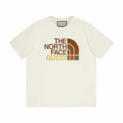 $850 • Buy Gucci X The North Face Oversized Logo Print Tee White Multi