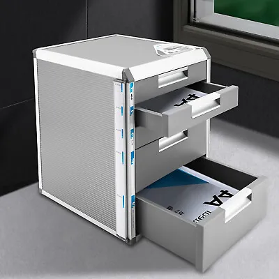 4/5/7 Drawer Desktop File Cabinet Storage Filing Cabinet With Label Lock Office • $65