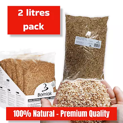 Oak Bbq Smoking Wood Chips Oak Food Smoker Premium Quality 2 Litres Pack Borniak • £6.99