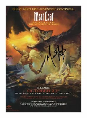 Meat Loaf Autograph Signed Photo Print • £6.89