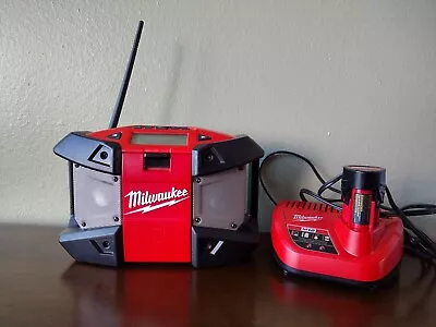 Milwaukee 2590-20 M12 Job Site Radio W/ Battery & Charger • $65