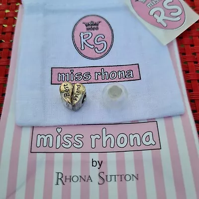 Silver Bracelet Charms Miss Rhona BEST FRIEND By Rhona Sutton • £4.80