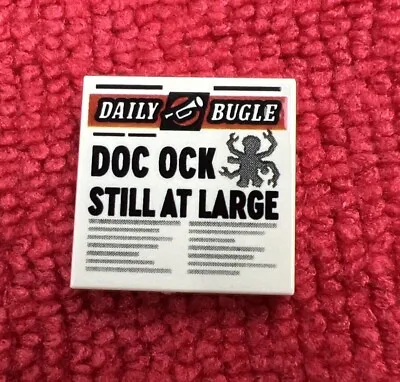 🔥 LEGO 76178 - 2x2 Tile Newspaper  DAILY BUGLE “DOC OCK STILL AT LARGE” Pattern • $13.57