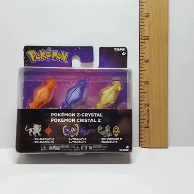 $31.95 • Buy POKEMON Z-Crystal 3-Pack SOLGANIUM Z LUNALIUM Z KOMMONIUM Z  Has Packaging Wear
