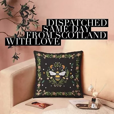 £7.49 • Buy Honey Bumble Bee Cushion Covers Home Decor Floral Nature Queen Crown Butterfly