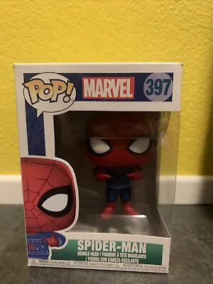 $15 • Buy Funko Pop! Marvel – Spider-Man With Holiday Sweater #397