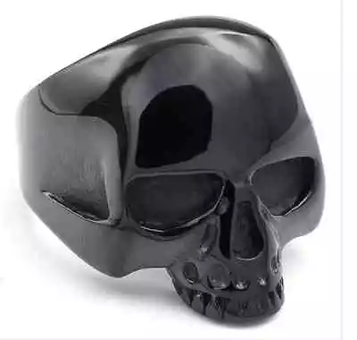 Men Jewelry 316L Stainless Steel Individuality Design Black Skull Cool Mens Ring • $16.99