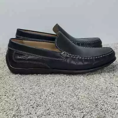 Ecco Driving Shoes Loafers Stitched Moccasin Leather Slip On Comfort Mens 42 8.5 • $30