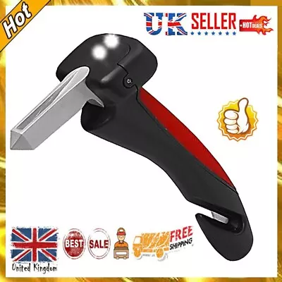 Car Handle Cane Mobility Aid Auto Portable Flashlight Glass Breaker Belt Cutter • £6.50