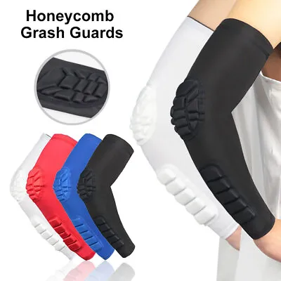 Padded Elbow Arm Sleeves For Basketball Football Volleyball Youth & Adult Size • $12.24