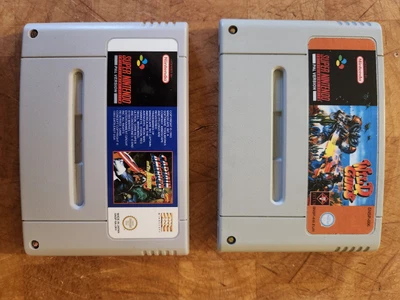 £16 • Buy SNES Super Nintendo Wild Guns + Captain America Rare Snes Games