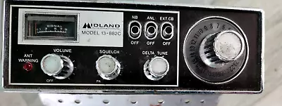 Vintage Midland International 13-882C 23-Channel CB Radio FOR PARTS OR REPAIR • $17.95