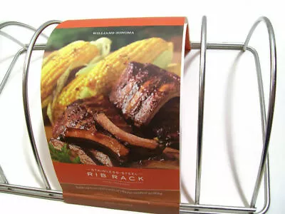 Williams Sonoma Stainless Steel BBQ Grilling Rib Rack Set/2 Professional Quality • $9.99