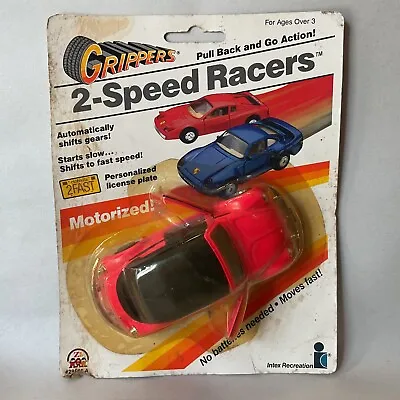 Vintage Grippers 2 Speed Racers VW Bug Motorized Car Zee Toys • $4