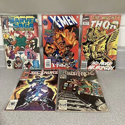 MARVEL Comics LOT Of 5 COMICS Saga X-men Thor Decatur’s Wolfpack Vintage 1980s • $11.99