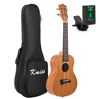 $61.99 • Buy Kmise Concert Ukulele Mahogany 23 Inch Hawaii Guitar Aquila String With Bag