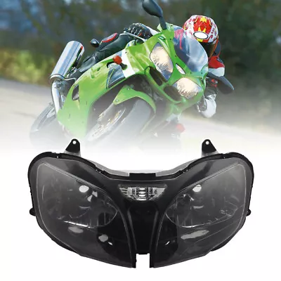 Headlight Assembly For Kawasaki Ninja ZX6R 2000 2001 2002 Motorcycle Head Lamp • $149.95