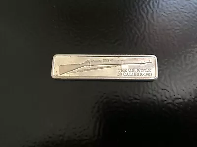 The US Rifle .30 Caliber 1903 - Sterling Silver Bar • $39.95