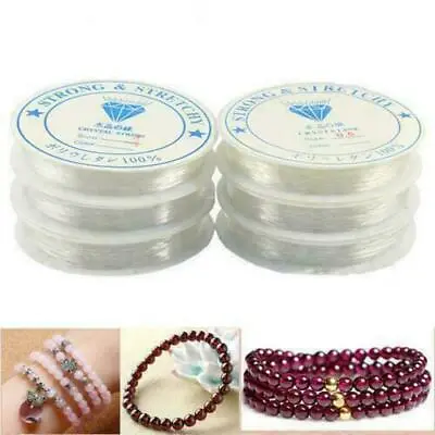 £2.58 • Buy Elastic Stretchy Beading Thread Cord Bracelet String For Jewelry Making 0.4- 1.0