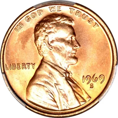 1969-S 1C Doubled Die Obverse Lincoln Cent PCGS MS64+RD (CAC) • $481500