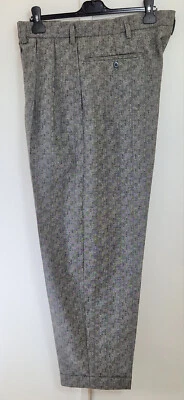 £95 • Buy Men's 1950s  Mottled Gey Peg Trousers Rockabilly Rockin 50s Pegs