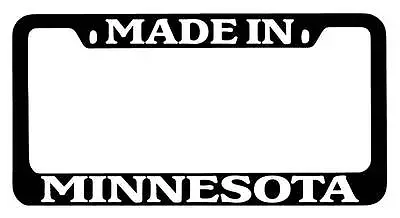 Black METAL License Plate Frame Made In Minnesota Auto Accessory 998 • $13.99