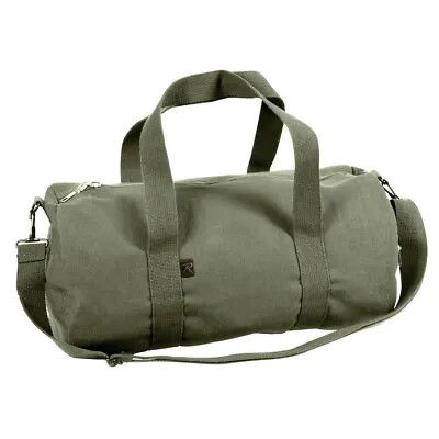 $21.87 • Buy SALE! 19  Canvas Shoulder Duffle Bag Vintage Style Olive Drab Sturdy Adjustable