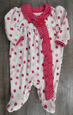 Baby Girl Clothes Gymboree Preemie To 5lbs Red Strawberry Footed Sleeper Outfit • $22.99