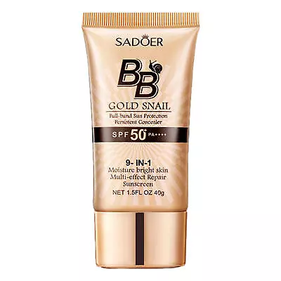 40g BB Cream Skin Protective SPF50+ Facial Snail Sunscreen Moisturizing BB Cream • $9.48